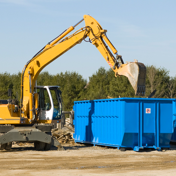 what size residential dumpster rentals are available in Bethany Pennsylvania